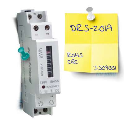 Single phase DIN RAIL analog and digital display phase meter energy meter