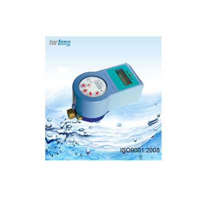 prepaid water meter brass body touchless type